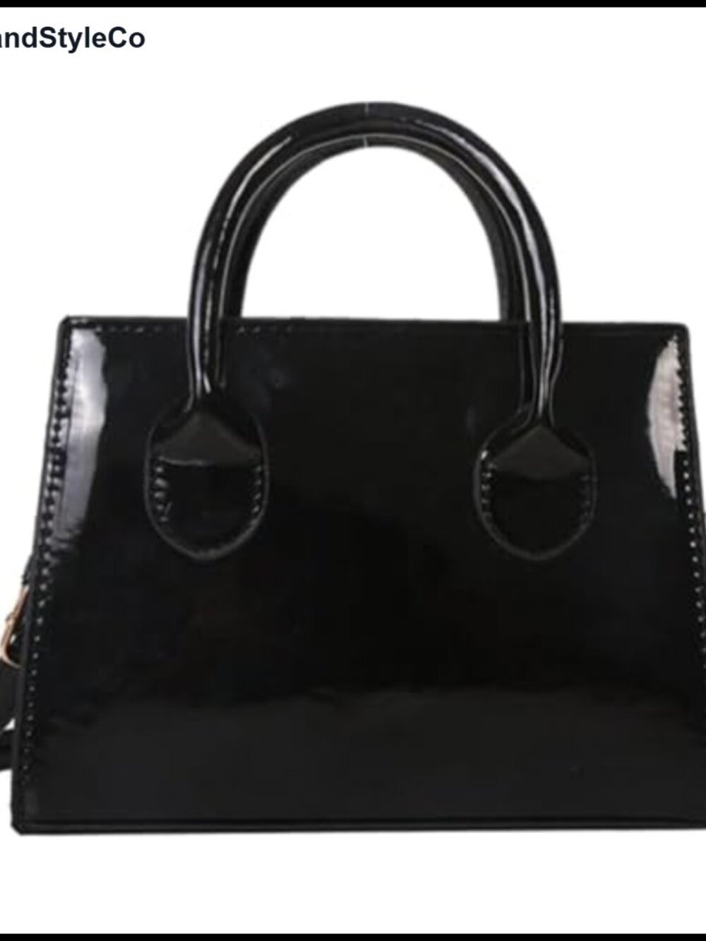 Patent Leather Clutch Purse Evening Bag Adjustable Strap Women's Handbag